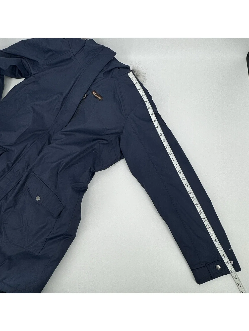 Columbia Suttle Mountain Long Insulated Jacket Dark Nocturnal Blue Women's XXL